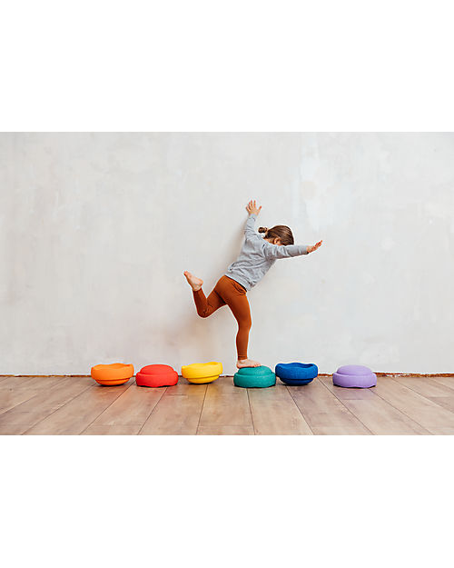 Stapelstein Original Rainbow Classic- Recyclable Polypropylene - Ideal for balance exercises! Balance Toys_