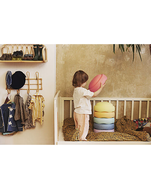 Stapelstein Original Rainbow Pastel - Recyclable Polypropylene - Ideal for balance exercises! Balance Toys_