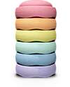 Stapelstein Original Rainbow Pastel - Recyclable Polypropylene - Ideal for balance exercises! Balance Toys_