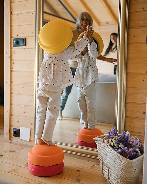 Stapelstein Original Warm Classic - Recyclable Polypropylene - Ideal for balance exercises! Balance Toys_