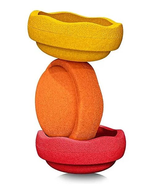 Stapelstein Original Warm Classic - Recyclable Polypropylene - Ideal for balance exercises! Balance Toys_