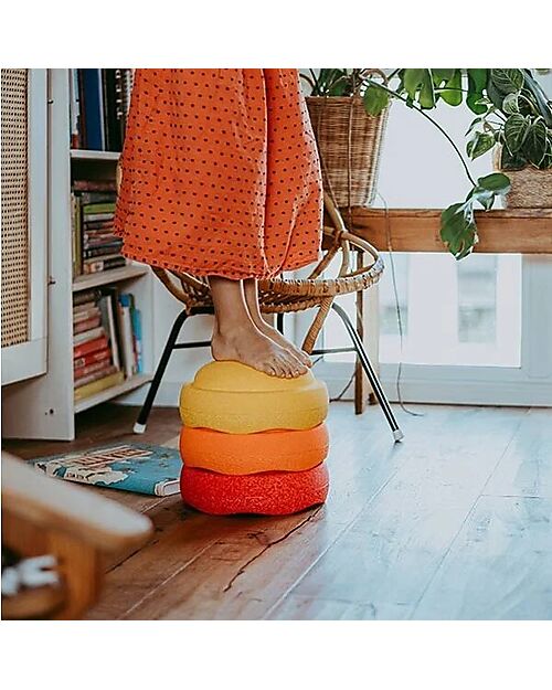 Stapelstein Original Warm Classic - Recyclable Polypropylene - Ideal for balance exercises! Balance Toys_