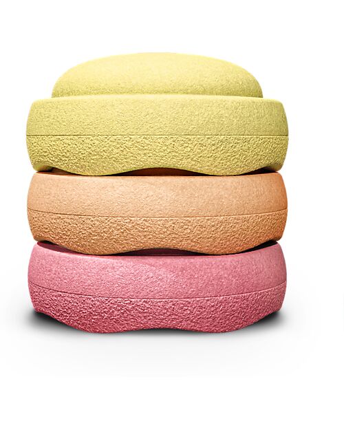 Stapelstein Original Warm Pastel - Recyclable Polypropylene - Ideal for balance exercises! Balance Toys_