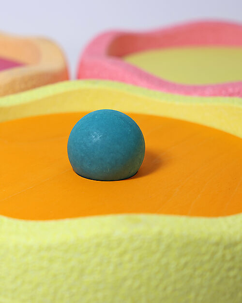 Stapelstein Original Warm Pastel + Rolling Discs Set - Warm Pastel Balance Toys_