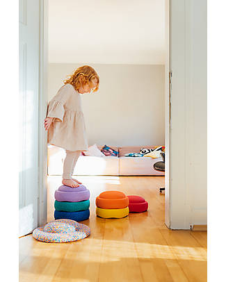 Stapelstein Rainbow Set Classic - Recyclable Polypropylene - Ideal for balance exercises! Balance Toys_