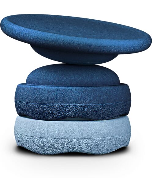 Stapelstein Set of 2 Stackable Elements + Balance Board - Water - Ideal for Balance Exercises Balance Toys_