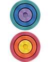 Stapelstein Set of 6 Balance Steps Inside - Rainbow Classic - Three Different Dimensions! Balance Toys_