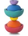 Stapelstein Set of 6 Balance Steps Inside - Rainbow Classic - Three Different Dimensions! Balance Toys_