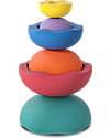 Stapelstein Set of 6 Balance Steps Inside - Rainbow Classic - Three Different Dimensions! Balance Toys_