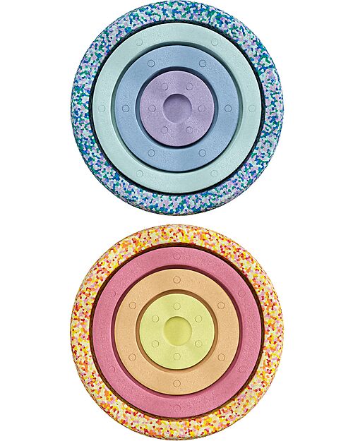 Stapelstein Set of 8 Elements - Inside Set - Pastel Balance Toys_