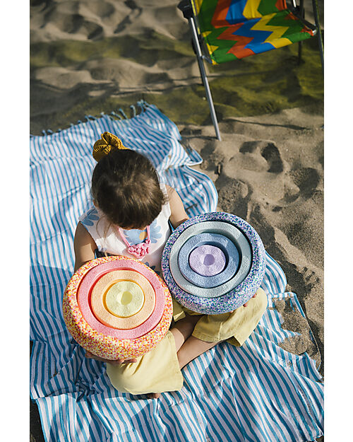 Stapelstein Set of 8 Elements - Inside Set - Pastel Balance Toys_