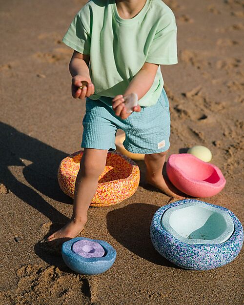 Stapelstein Set of 8 Elements - Inside Set - Pastel Balance Toys_