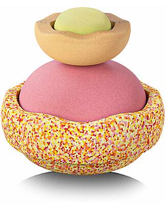 Stapelstein Set of Elements - Warm Pastel Original Super Warm - Designed to Promote Development Balance Toys_