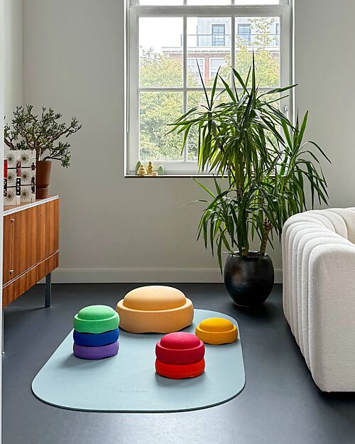 Stapelstein Versatile Mat - Mint - Recycled Material - For Movement and Family Well-being Playmats