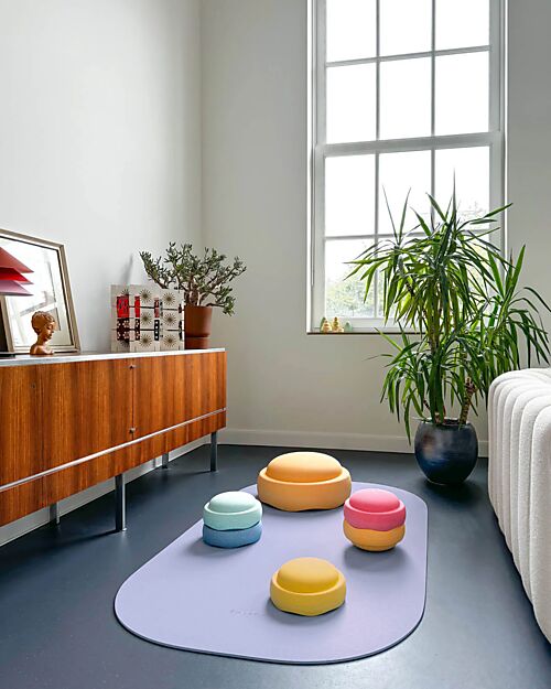 Stapelstein Versatile Mat - violet - Recycled Material - For Movement and Family Well-being Playmats