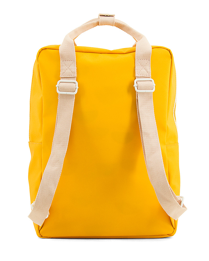 yellow pink backpack