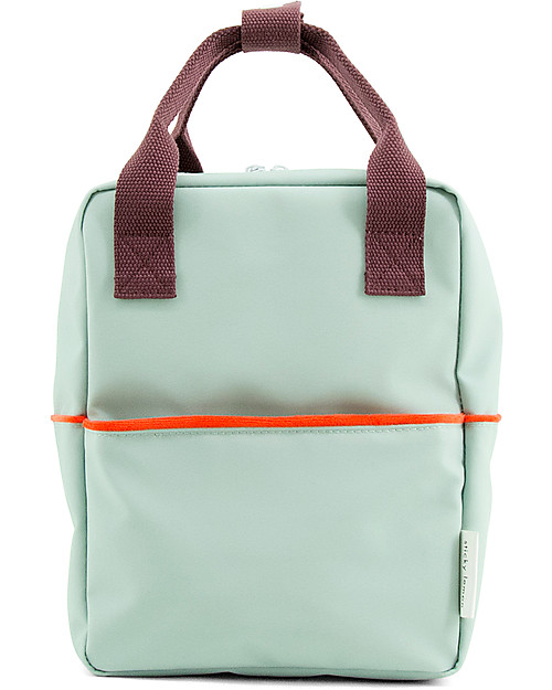 Sticky Lemon Teddy Backpack Small, Eggplant/Sage Green/Sporty Red - Perfect for pre-schoolers! Backpack