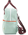 Sticky Lemon Teddy Backpack Small, Eggplant/Sage Green/Sporty Red - Perfect for pre-schoolers! Backpack