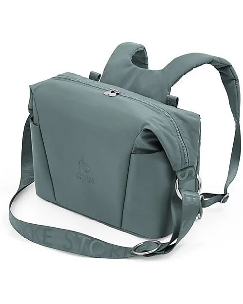 Stokke 2-in-1 Xplory X Changing Bag - Cool Teal - Recycled Material Changing Backpack