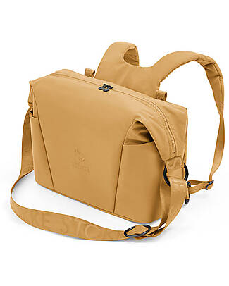 Stokke 2-in-1 Xplory X Changing Bag - Golden Yellow - Recycled Material Changing Backpack