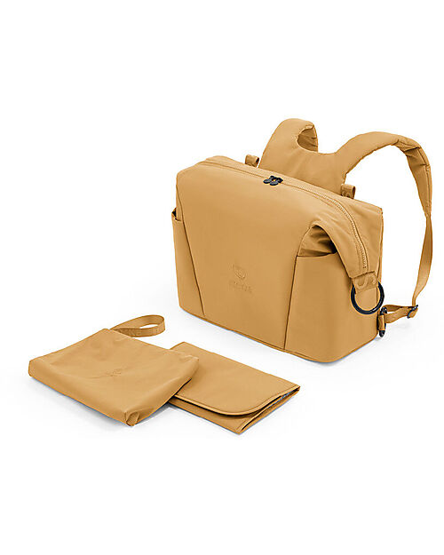 Stokke 2 in 1 Xplory X Changing Bag Golden Yellow Recycled Material unisex bambini