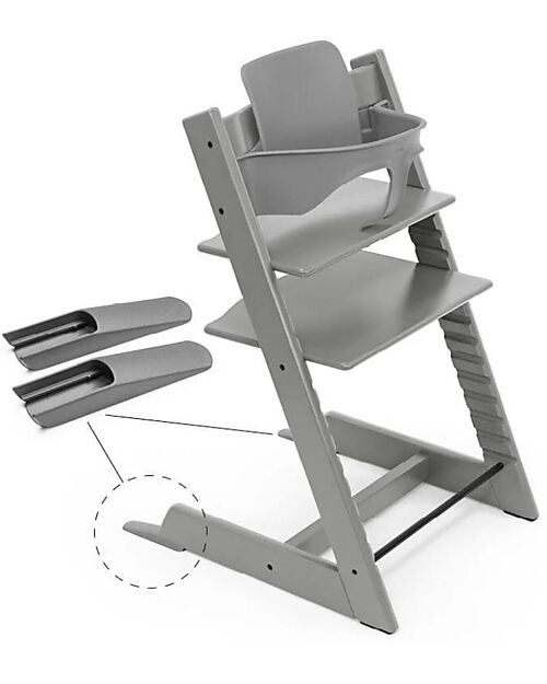 Stokke Baby Set for Tripp Trapp Evolutive Chair - Storm Grey Accessories for High Chairs