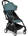 Stokke  BABYZEN YOYO 2 Stroller - Black Frame + Aqua Textile 6+ Lights Strollers