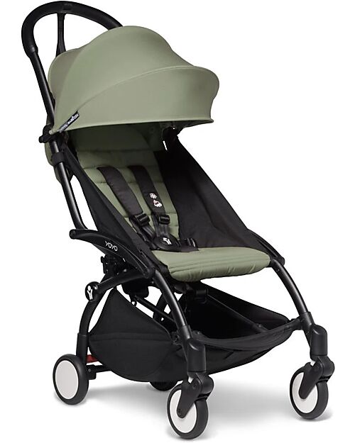 Stokke  BABYZEN YOYO 2 Stroller - Black Frame + Olive Textile 6+ Lights Strollers