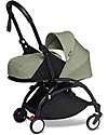 Stokke BABYZEN YOYO 2 Stroller Duo - Black Frame + Olive Textile o+ and 6+ Trio and Duo Strollers