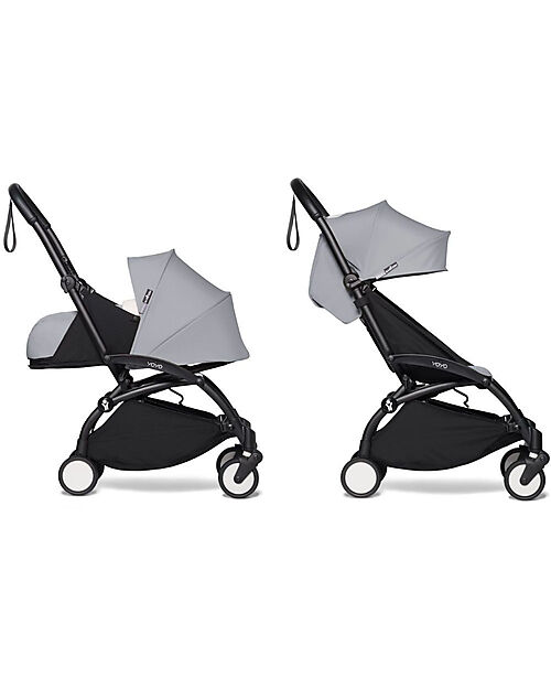 Stokke BABYZEN YOYO 2 Stroller Duo Black Frame Stone Textile o and 6 unisex bambini