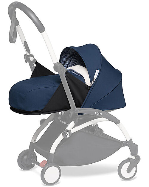 Stokke BABYZEN YOYO 2 Stroller Duo White Frame Air France Blue Textile o and 6 unisex bambini