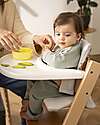 Stokke Beech Wood Tripp Trapp Evolutive Chair Natural + Baby Set and White Tray - 6M+ High Chairs