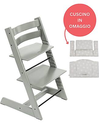 Stokke Beech Wood Tripp Trapp High Chair Glacier Green + Star Silver Cushion For Free! High Chairs
