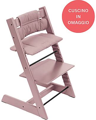 Stokke Beech Wood Tripp Trapp High Chair Malva + Mauve Cushion For Free! High Chairs
