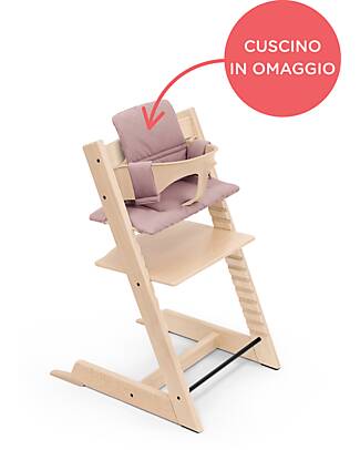 Stokke Beech Wood Tripp Trapp High Chair Natural + Cushion For Free! High Chairs