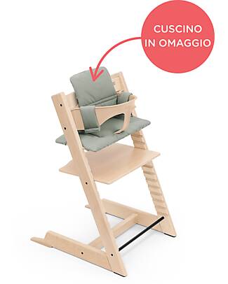 Stokke Beech Wood Tripp Trapp High Chair Natural + Cushion For Free! High Chairs