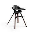Stokke Clikk High Chair - Black/Brown - From 6 Months to 3 Years - Solid Wood High Chairs