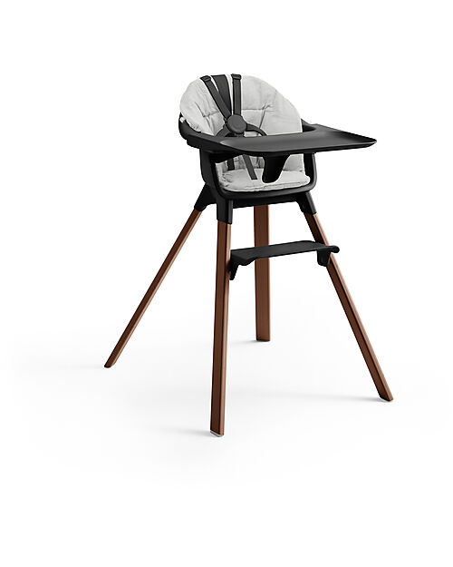 Stokke Clikk High Chair - Black/Brown - From 6 Months to 3 Years - Solid Wood High Chairs