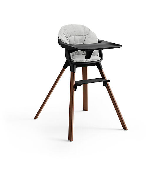 Stokke Clikk High Chair - Black/Brown - From 6 Months to 3 Years - Solid Wood High Chairs
