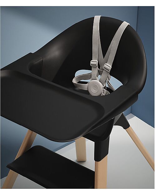 Stokke Clikk High Chair - Black Natural - From 6 Months to 3 Years - Solid Wood High Chairs