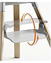 Stokke Clikk High Chair - Cloud Grey - From 6 Months to 3 Years - Solid Wood High Chairs