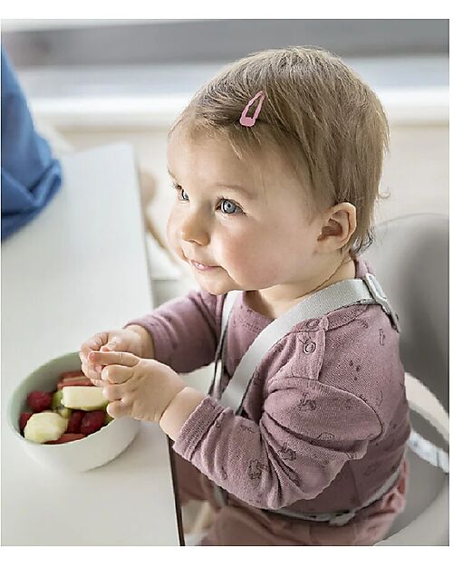 Stokke Clikk High Chair - Cloud Grey - From 6 Months to 3 Years - Solid Wood High Chairs