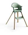 Stokke Clikk High Chair - Clover Green - From 6 Months to 3 Years - Solid Wood High Chairs