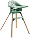 Stokke Clikk High Chair - Clover Green - From 6 Months to 3 Years - Solid Wood High Chairs