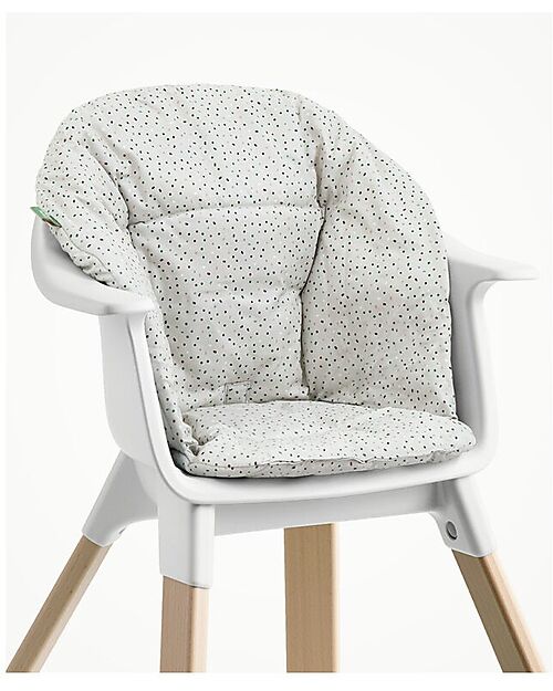 Stokke Clikk High Chair Cushion - Grey Sprinkles - OCS Cotton Accessories for High Chairs