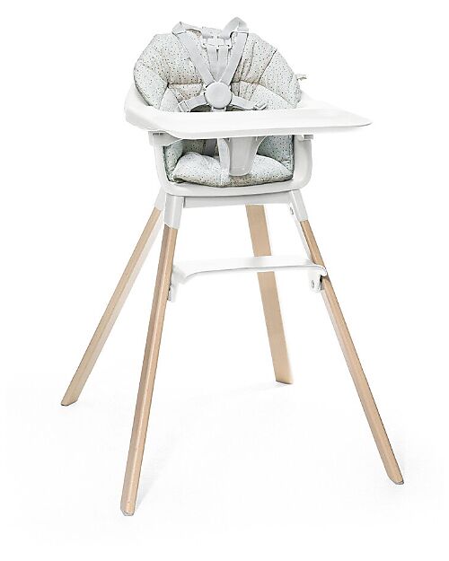 Stokke Clikk High Chair Cushion - Grey Sprinkles - OCS Cotton Accessories for High Chairs