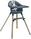 Stokke Clikk High Chair - Fjord Blue - From 6 Months to 3 Years - Solid Wood High Chairs