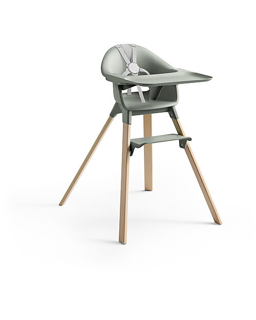 Stokke Clikk High Chair - Glacier Green - From 6 Months to 3 Years - Solid Wood High Chairs