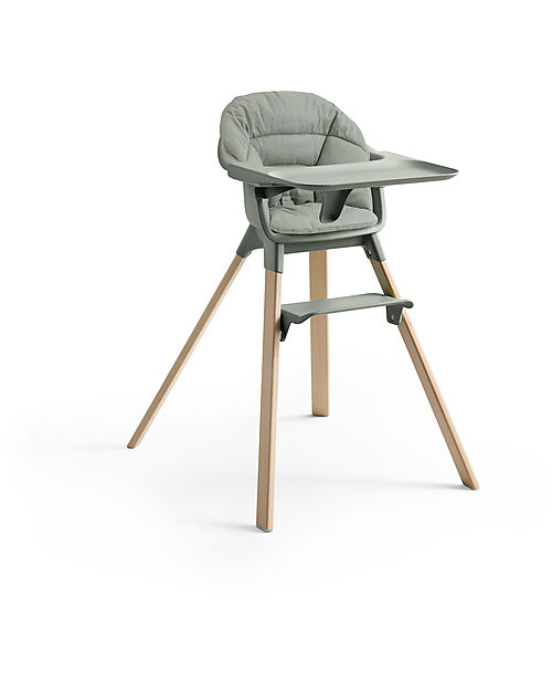 Stokke Clikk High Chair - Glacier Green - From 6 Months to 3 Years - Solid Wood High Chairs