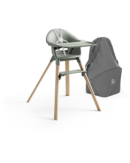 Stokke Clikk High Chair - Glacier Green - From 6 Months to 3 Years - Solid Wood High Chairs